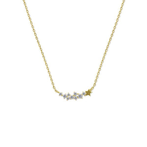 9K Yellow Gold Star Necklace