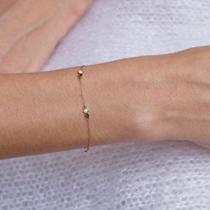 9K Rose Gold Adjustable bracelet