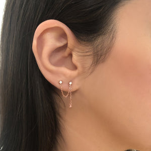 Niabi Earrings in Rose Gold
