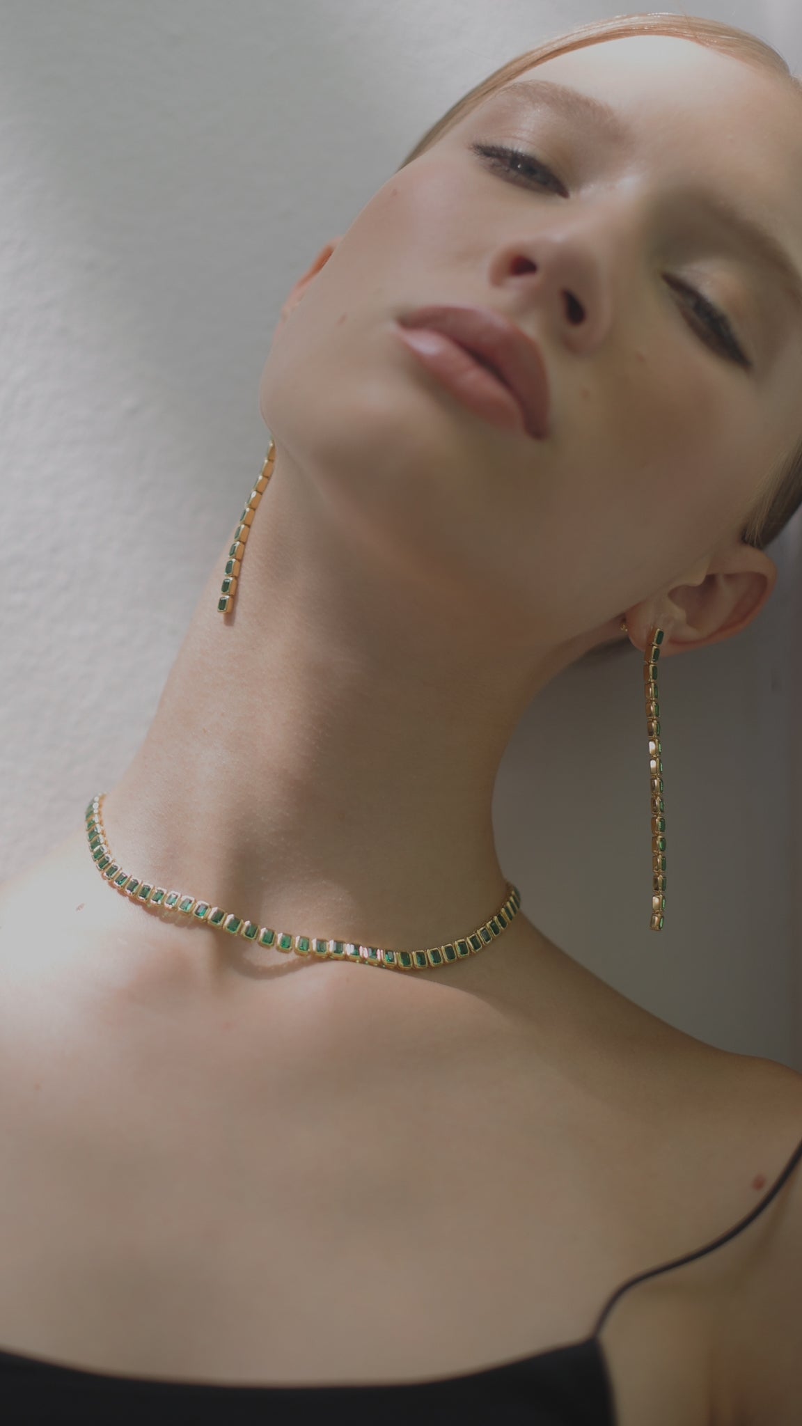 Cassidy Necklace Emerald Gold Vermeil